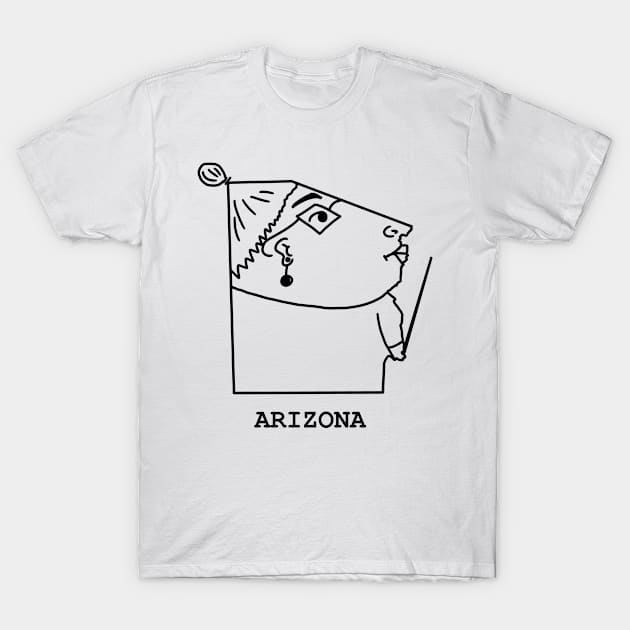 Arizona Upside Down T-Shirt by percivalrussell